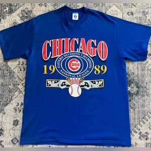 Vintage 1989 Chicago Cubs Championship T-shirt Men’s (XL) Single Stitch